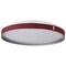 Nuvo Bandon, 20 Inch LED Flush Mount, Gray with Red Wrap, Acrylic Lens 62/3012 - alternate 1